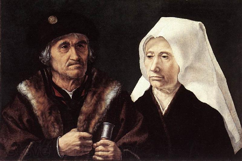 GOSSAERT, Jan (Mabuse) An Elderly Couple cdfg Spain oil painting art